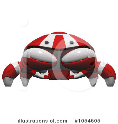 Royalty-Free (RF) Crab Clipart Illustration by Leo Blanchette - Stock Sample #1054605
