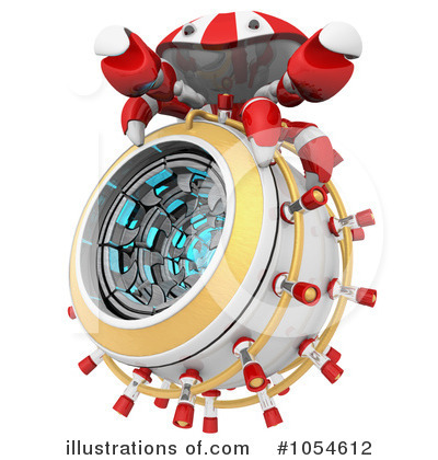 Royalty-Free (RF) Crab Clipart Illustration by Leo Blanchette - Stock Sample #1054612