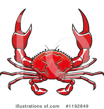 Crab Clipart #1192849 by Vector Tradition SM
