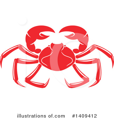 Crab Clipart #1409412 by Vector Tradition SM