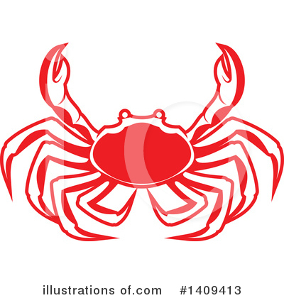 Crab Clipart #1409413 by Vector Tradition SM