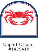 Crab Clipart #1409416 by Vector Tradition SM