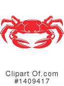 Crab Clipart #1409417 by Vector Tradition SM