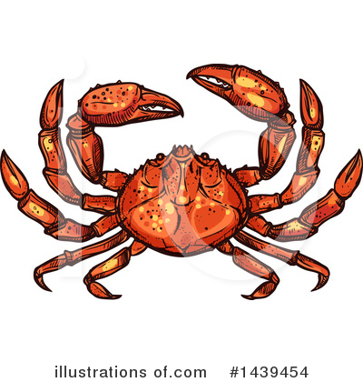 Crab Clipart #1439454 by Vector Tradition SM