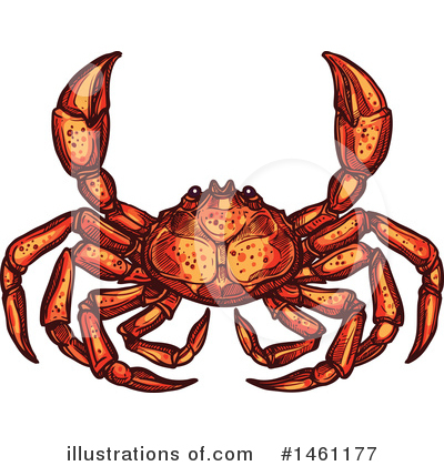Crab Clipart #1461177 by Vector Tradition SM