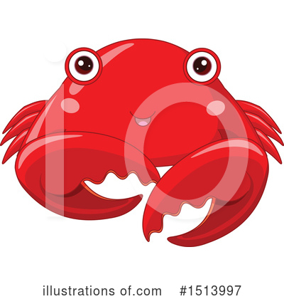 Royalty-Free (RF) Crab Clipart Illustration by Pushkin - Stock Sample #1513997