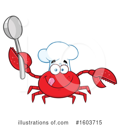 Royalty-Free (RF) Crab Clipart Illustration by Hit Toon - Stock Sample #1603715