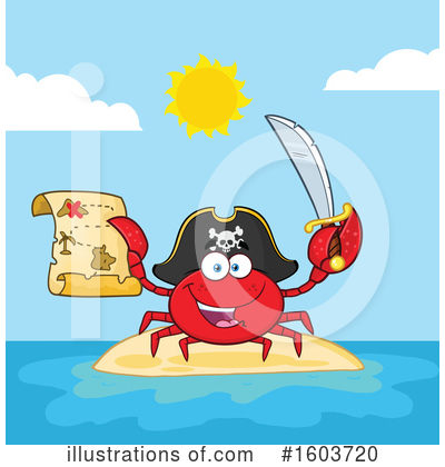 Royalty-Free (RF) Crab Clipart Illustration by Hit Toon - Stock Sample #1603720