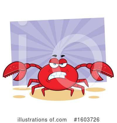 Royalty-Free (RF) Crab Clipart Illustration by Hit Toon - Stock Sample #1603726