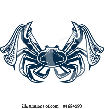Crab Clipart #1684590 by Vector Tradition SM