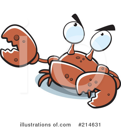 Royalty-Free (RF) Crab Clipart Illustration by Cory Thoman - Stock Sample #214631