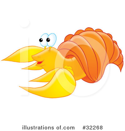 Royalty-Free (RF) Crab Clipart Illustration by Alex Bannykh - Stock Sample #32268