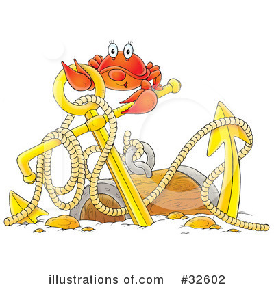 Royalty-Free (RF) Crab Clipart Illustration by Alex Bannykh - Stock Sample #32602