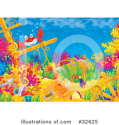 Royalty-Free (RF) Crab Clipart Illustration by Alex Bannykh - Stock Sample #32625