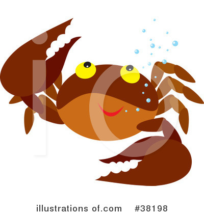 Royalty-Free (RF) Crab Clipart Illustration by Alex Bannykh - Stock Sample #38198