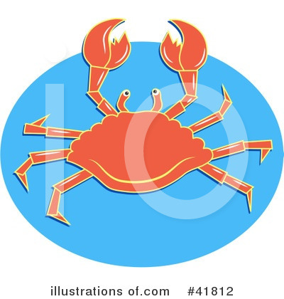 Royalty-Free (RF) Crab Clipart Illustration by Prawny - Stock Sample #41812
