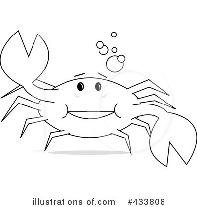 Royalty-Free (RF) Crab Clipart Illustration by Pams Clipart - Stock Sample #433808