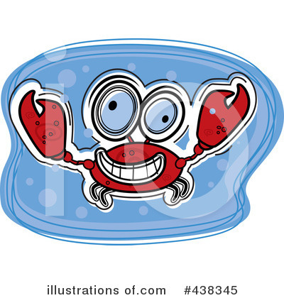 Royalty-Free (RF) Crab Clipart Illustration by Cory Thoman - Stock Sample #438345