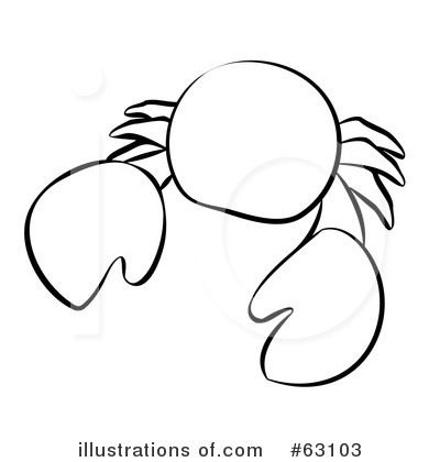 Royalty-Free (RF) Crab Clipart Illustration by Leo Blanchette - Stock Sample #63103