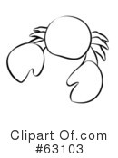 Crab Clipart #63103 by Leo Blanchette