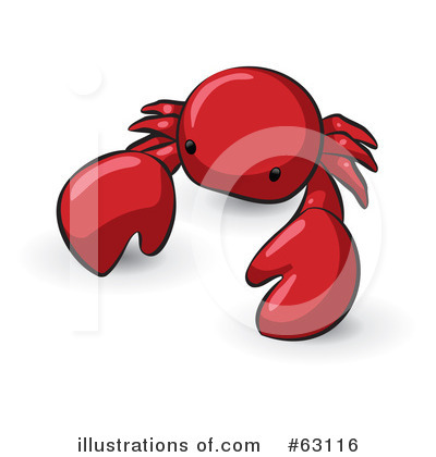 Royalty-Free (RF) Crab Clipart Illustration by Leo Blanchette - Stock Sample #63116
