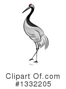Crane Bird Clipart #1332205 by BNP Design Studio