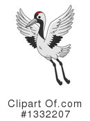 Crane Bird Clipart #1332207 by BNP Design Studio