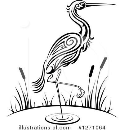 Cattails Clipart #1271064 by Vector Tradition SM