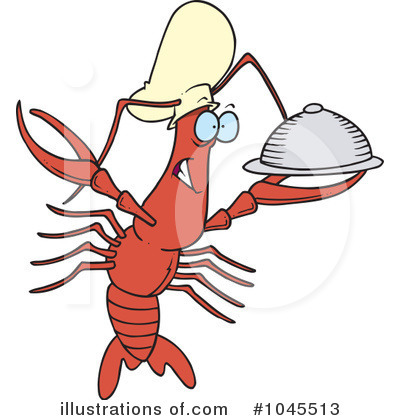Royalty-Free (RF) Crawdad Clipart Illustration by toonaday - Stock Sample #1045513