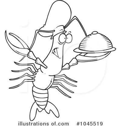 Royalty-Free (RF) Crawdad Clipart Illustration by toonaday - Stock Sample #1045519