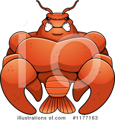 Crayfish Clipart #1177163 by Cory Thoman