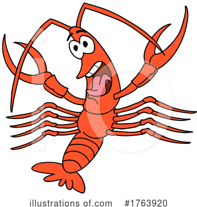 Royalty-Free (RF) Crawfish Clipart Illustration by LaffToon - Stock Sample #1763920