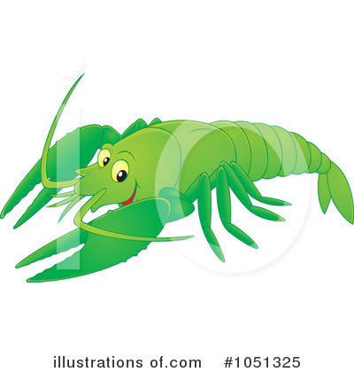 Royalty-Free (RF) Crayfish Clipart Illustration by Alex Bannykh - Stock Sample #1051325