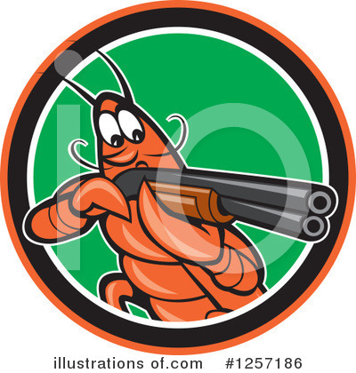 Crayfish Clipart #1257186 by patrimonio