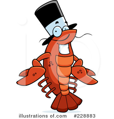 Royalty-Free (RF) Crayfish Clipart Illustration by Cory Thoman - Stock Sample #228883