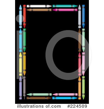 Royalty-Free (RF) Crayons Clipart Illustration by michaeltravers - Stock Sample #224509