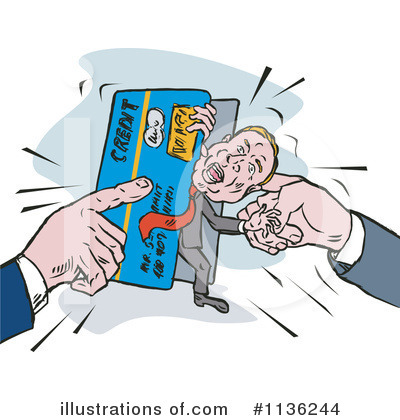 Royalty-Free (RF) Credit Card Clipart Illustration by patrimonio - Stock Sample #1136244