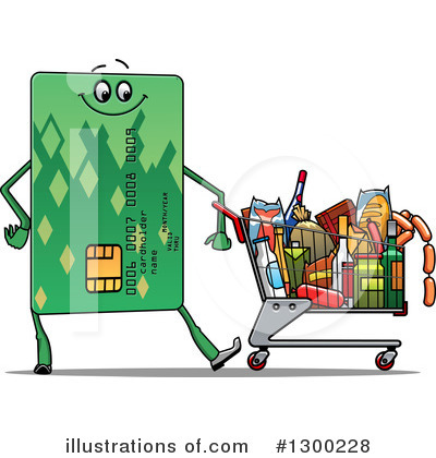 Royalty-Free (RF) Credit Card Clipart Illustration by Vector Tradition SM - Stock Sample #1300228