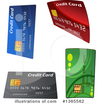 Royalty-Free (RF) Credit Card Clipart Illustration by Vector Tradition SM - Stock Sample #1365562