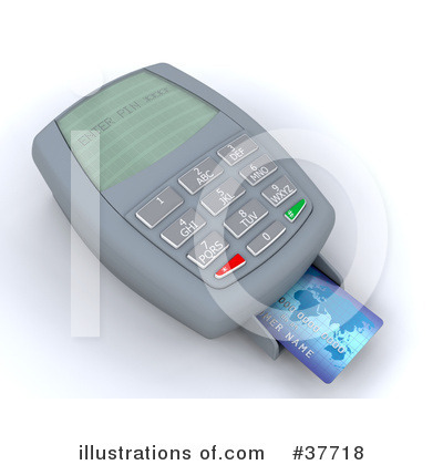 Royalty-Free (RF) Credit Card Clipart Illustration by KJ Pargeter - Stock Sample #37718