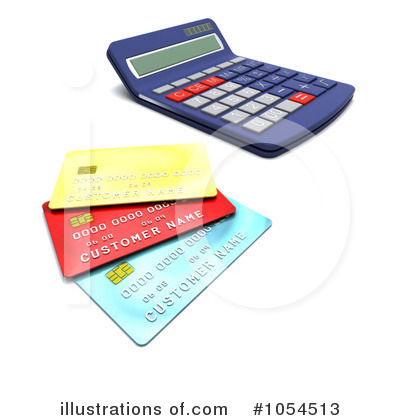 Royalty-Free (RF) Credit Cards Clipart Illustration by KJ Pargeter - Stock Sample #1054513