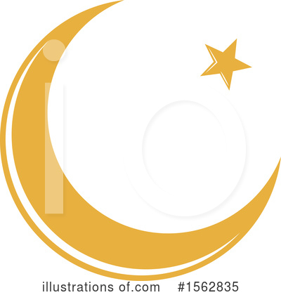 Royalty-Free (RF) Crescent Moon Clipart Illustration by Vector Tradition SM - Stock Sample #1562835