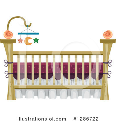 Baby Crib Clipart #1286722 by BNP Design Studio