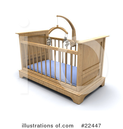 Baby Crib Clipart #22447 by KJ Pargeter