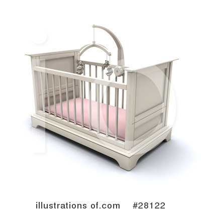 Royalty-Free (RF) Crib Clipart Illustration by KJ Pargeter - Stock Sample #28122