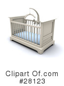 Crib Clipart #28123 by KJ Pargeter