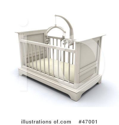 Royalty-Free (RF) Crib Clipart Illustration by KJ Pargeter - Stock Sample #47001