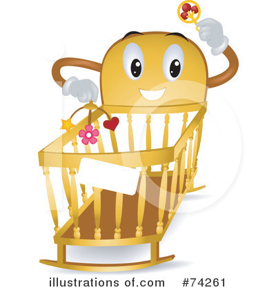 Baby Crib Clipart #74261 by BNP Design Studio