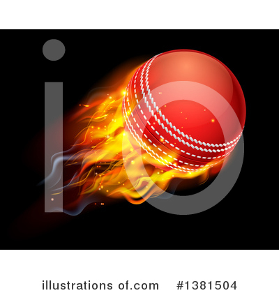 Royalty-Free (RF) Cricket Ball Clipart Illustration by AtStockIllustration - Stock Sample #1381504