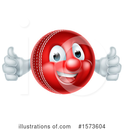 Royalty-Free (RF) Cricket Ball Clipart Illustration by AtStockIllustration - Stock Sample #1573604